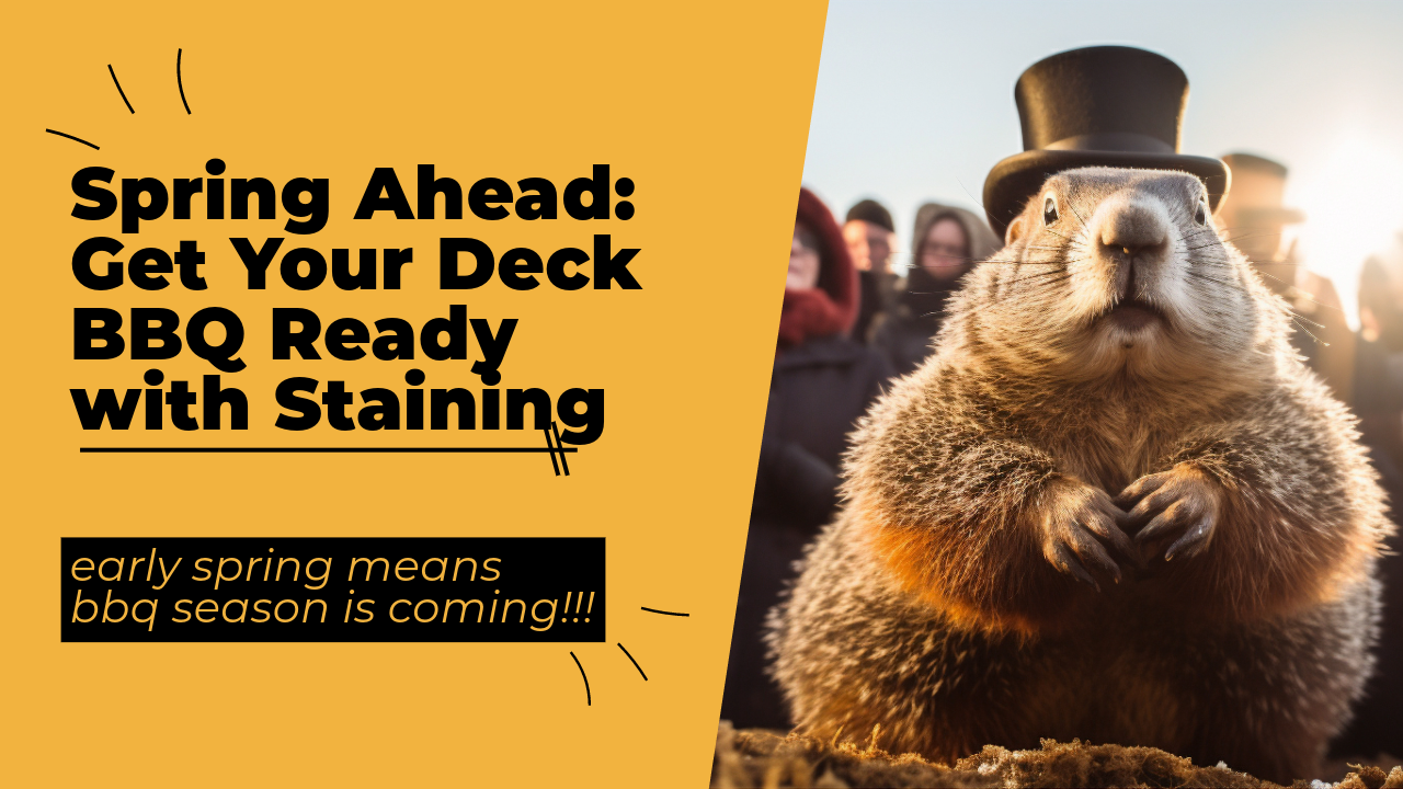 Spring Ahead Get Your Deck BBQ Ready with Staining