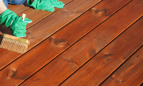 deck power washing and staining